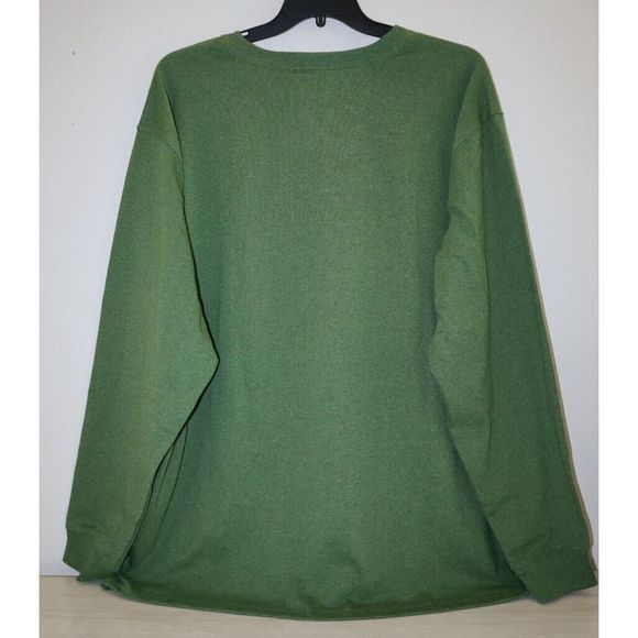 Carhartt Men's Sz 2XL Arborvitae Heather Green Loose Fit L/S Pocket T-Shirt - Picture 2 of 6